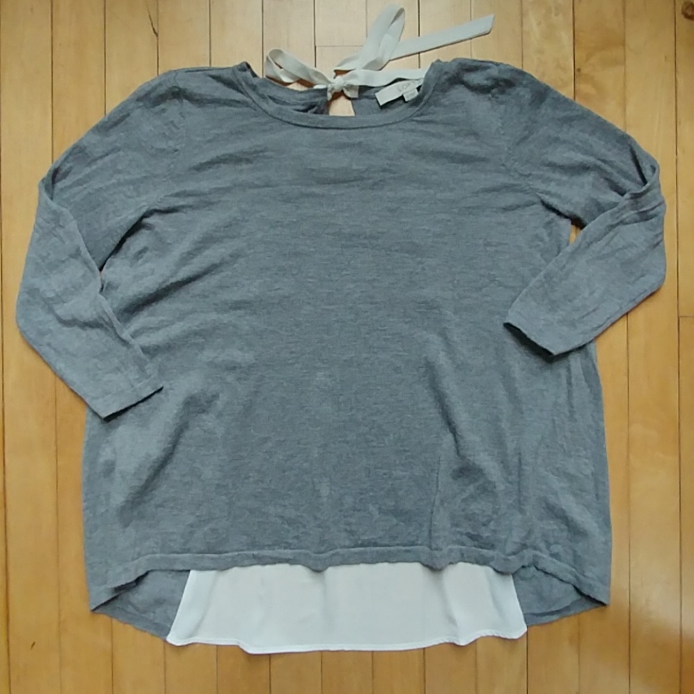 Loft Mixed Media sweater size small